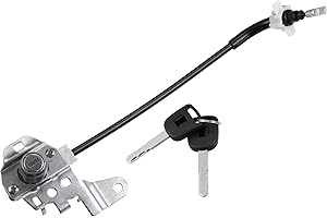 X AUTOHAUX 1 Set Front Left Side Door Lock Cylinder Cable with 2 Keys for Honda Civic 4-Door 2006-2011 72185-SNA-A01