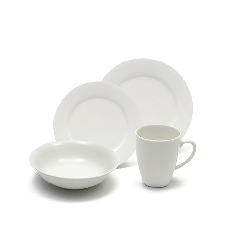 Maxwell and Williams Basics 16-Piece Soho Dinner Set, White in