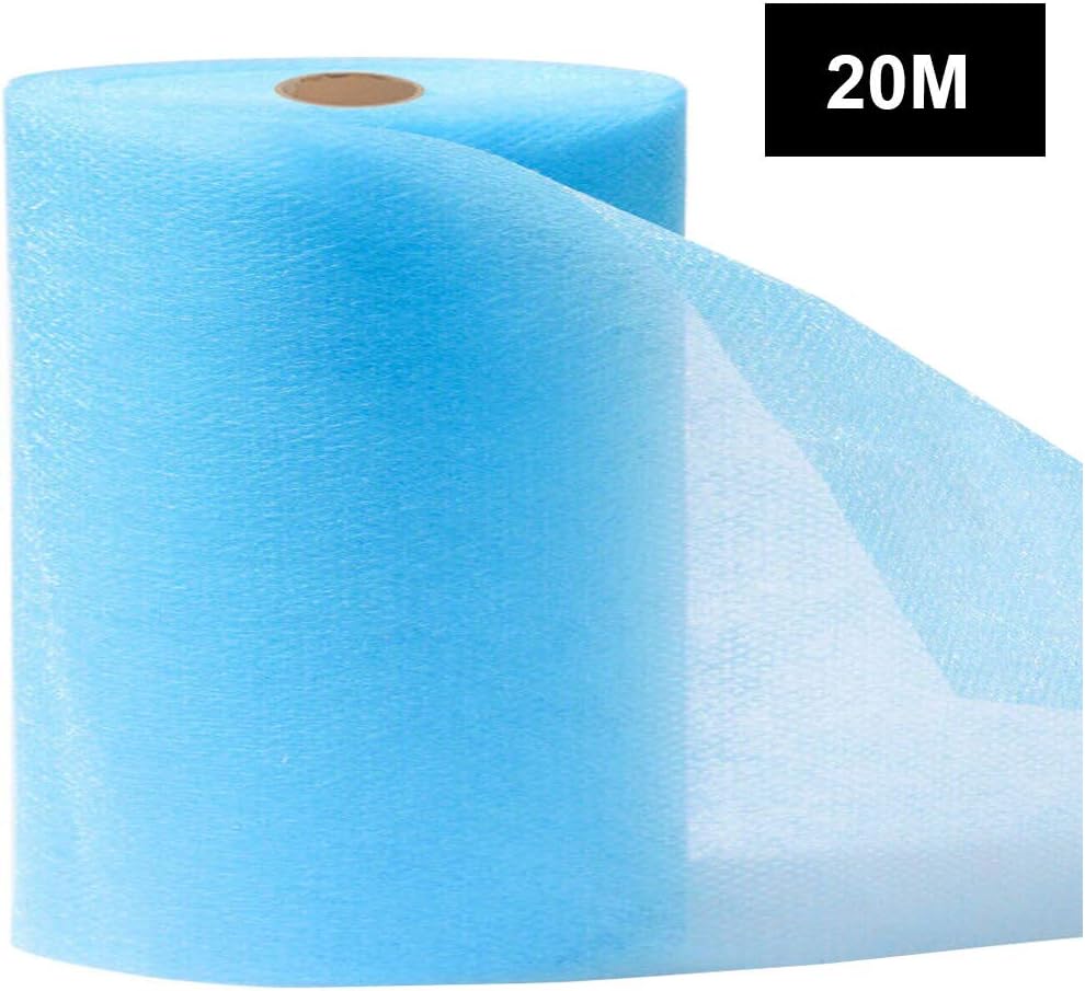 CreazyBee Non-Woven Fiber Filter Layers, 10m to 100m Outside Waterproof Layer/Inside Skin-Friendly Cloth Non-Woven Fabric, DIY Breathable Dustproof Anti Fog Fabric (Blue, 20M)