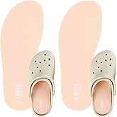 riemot 2 Pairs Memory Foam Insoles for Crocs Clogs Garden Shoes,Wide Thin Replacement Shoe Inserts for Nurse Shoes,Chef Shoes,Sole Inserts for Women/Men Pink EU41-42/US 8