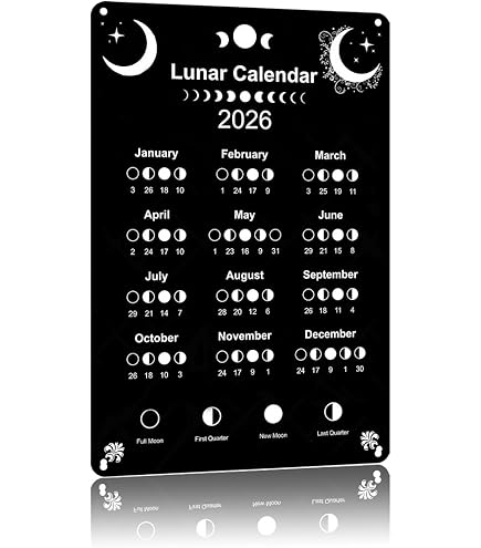 2026 TYPE-MOONカレンダー Amazon.com: 2026 Calendar-16x20 Unframed Poster-Moon Phases Lunar