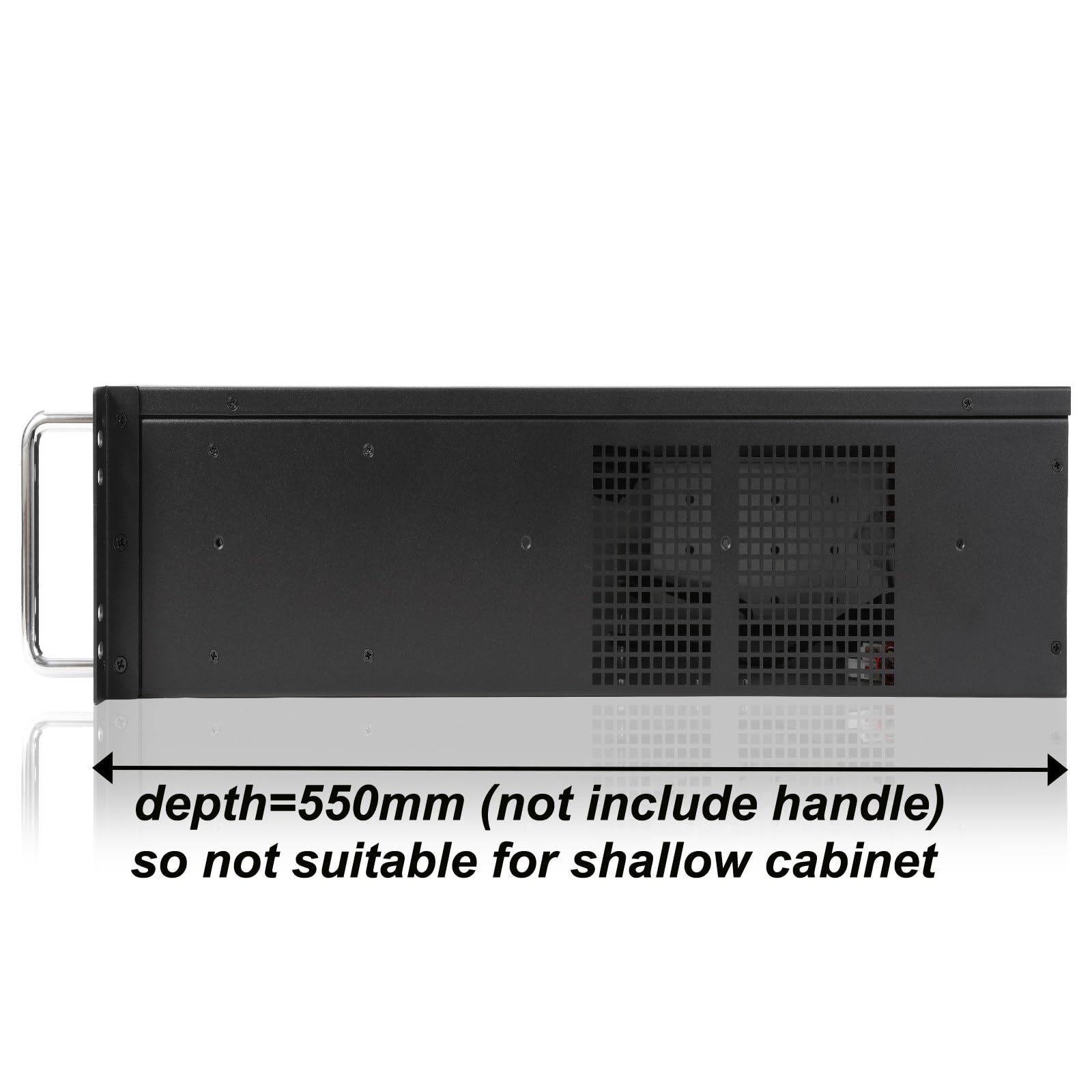 3u Rackmount Server Chassis EATX/ATX/MATX with 4x5.25 + 6x3.5 Support ATX PS2 PSU w/Side 80mm or top 120mm Fan Fan,