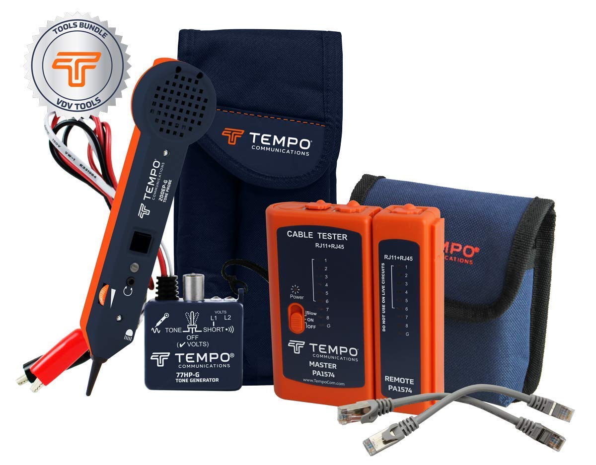 Tempo Communications 701KG Wire Tracer Kit and PA1574 LAN Network