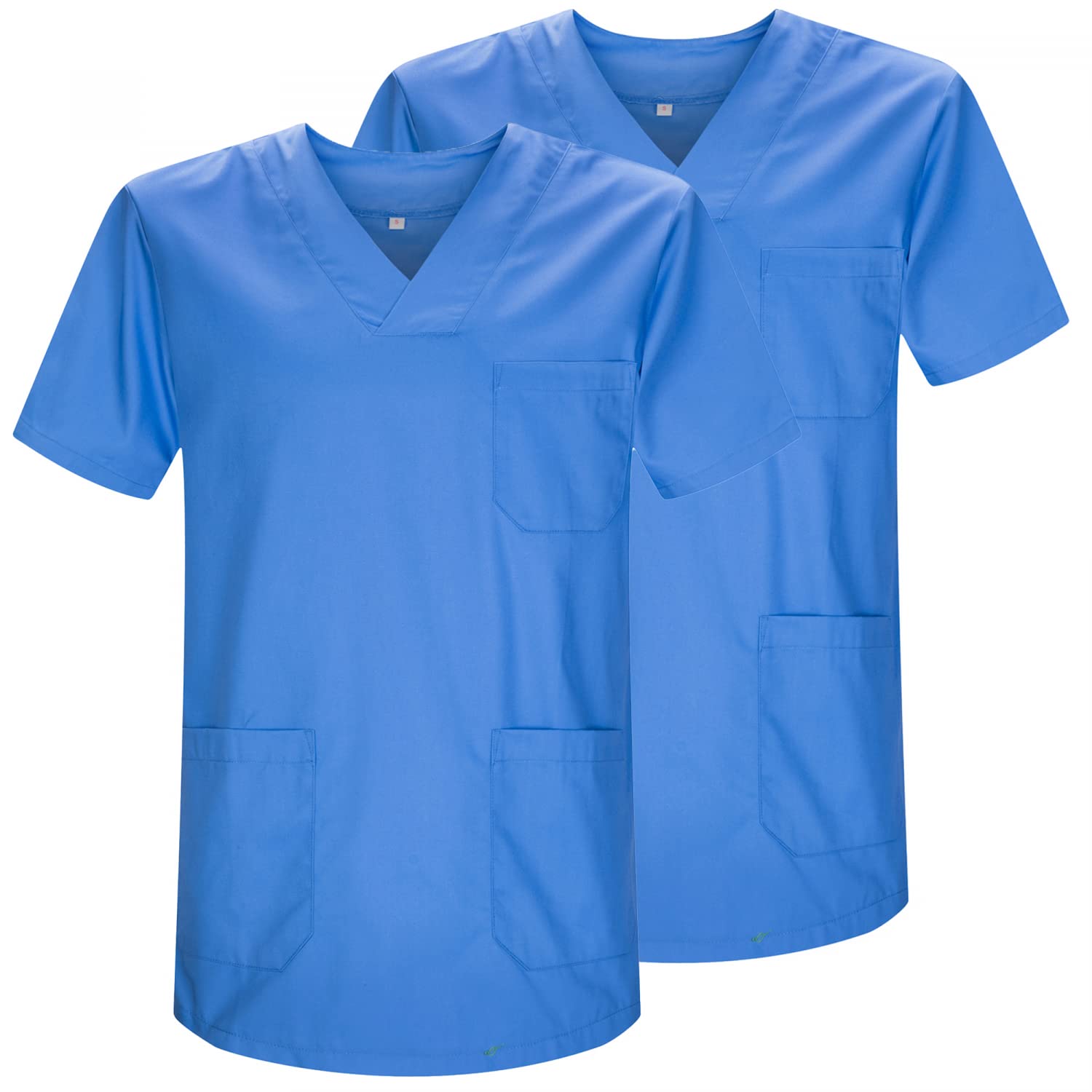 MISEMIYA - Pack 2 Pcs - Sanitary CASACA Unisex Sanitary Uniforms Sanitary Uniform Medical Uniform - Ref. 817 * 2 - Large, Light Blue 21