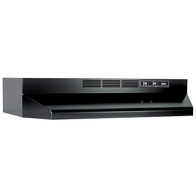 Broan-NuTone 413623 36" Ductless Range Hood, Black