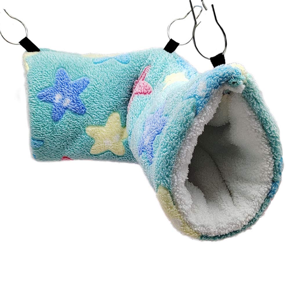 Hanging Tunnel For Small Animals, Hanging Hamster toys, Sugar Glider Hammock Cage Accessories Bedding for Chinchilla Ferret Squirrel Guinea Pig Rat Playing Sleeping