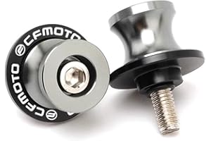 GZDLMOTO 10MM 675SS Swing Arm Spools Sliders Fit For CFMOTO 675SS Stand Frame Slider Crash Bar Accessories,CNC T6061 Aluminum (Titanium)