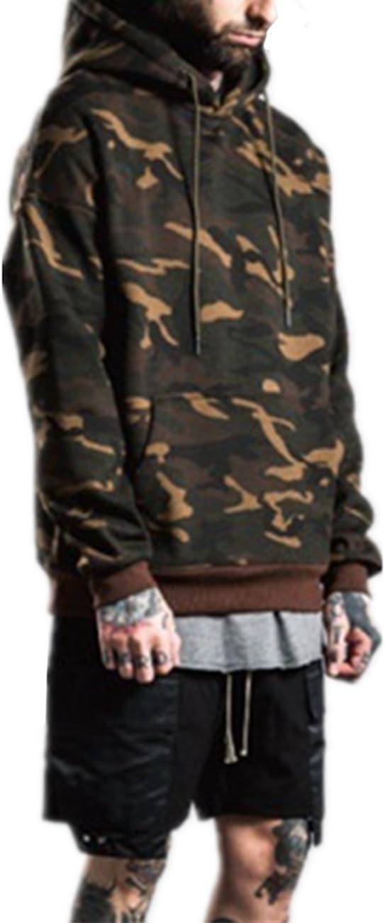 YACOPO Men's Camoflauge Hoodies Camo Hooded Sweatshirts in Sizes S-5XL