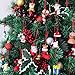 Winlyn Christmas Countdown Advent Calendar Ornaments 24 Set 3D Clay Figurine Ornaments Santa Snowman Angel Penguin Doll Hanging Tree Ornaments for Holiday Stocking Stuffers Fireplace Gift Decor