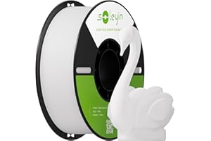 Soleyin PLA Filament 1.75mm, Neatly Wound 3D Printer Filament 1kg Spool (2.2lbs), High-Speed Printing, Dimensional Accuracy ±0.02mm, Strong Toughness No Warping, Fit Most FDM 3D Printers,White