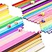 Caydo 1850 Sheets 3 Styles 47 Colors Origami Stars Paper Double Sided and Luminous and Glitter Paper Set