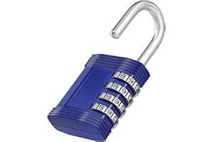 ZHEGE Combination Lock Padlock for Locker, School, Gym, Room, Closet, Fence, Gate and Toolbox (Blue)
