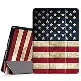 Fintie iPad Air Case - Ultra Slim Lightweight Stand Smart Cover with Auto Sleep/Wake Feature for Apple iPad Air 2013 Model, US Flag