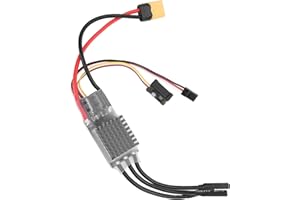 Acouto AM32 Brushless 80A RC Crawler ESC for 2-6S BEC with 5-8.2V Output and Enhanced Cooling System, Compatible with Axial S