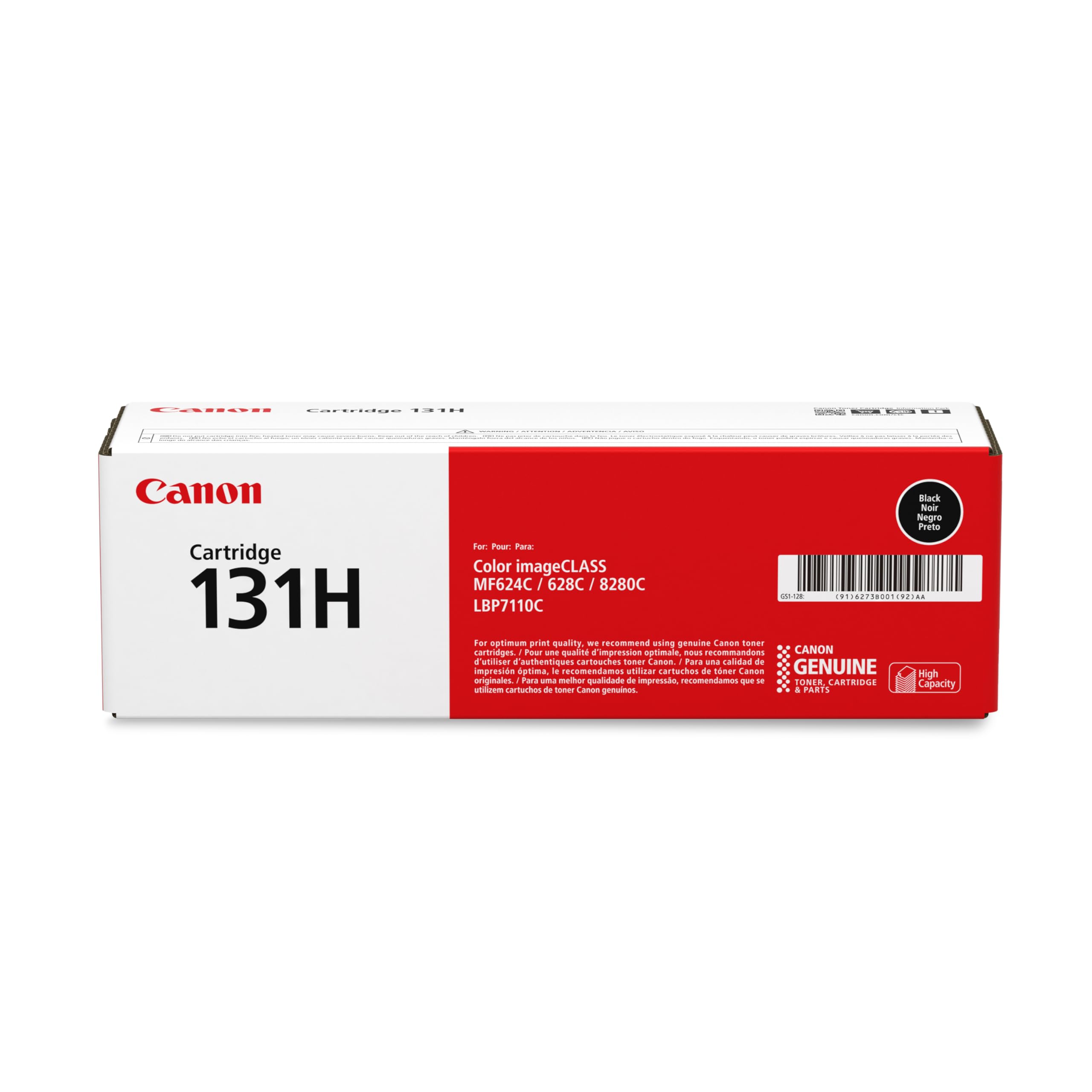 Canon 131H K Original Black 1 Piece - Toner for Laser Printers (2400 Pages, Black, 1 Piece)