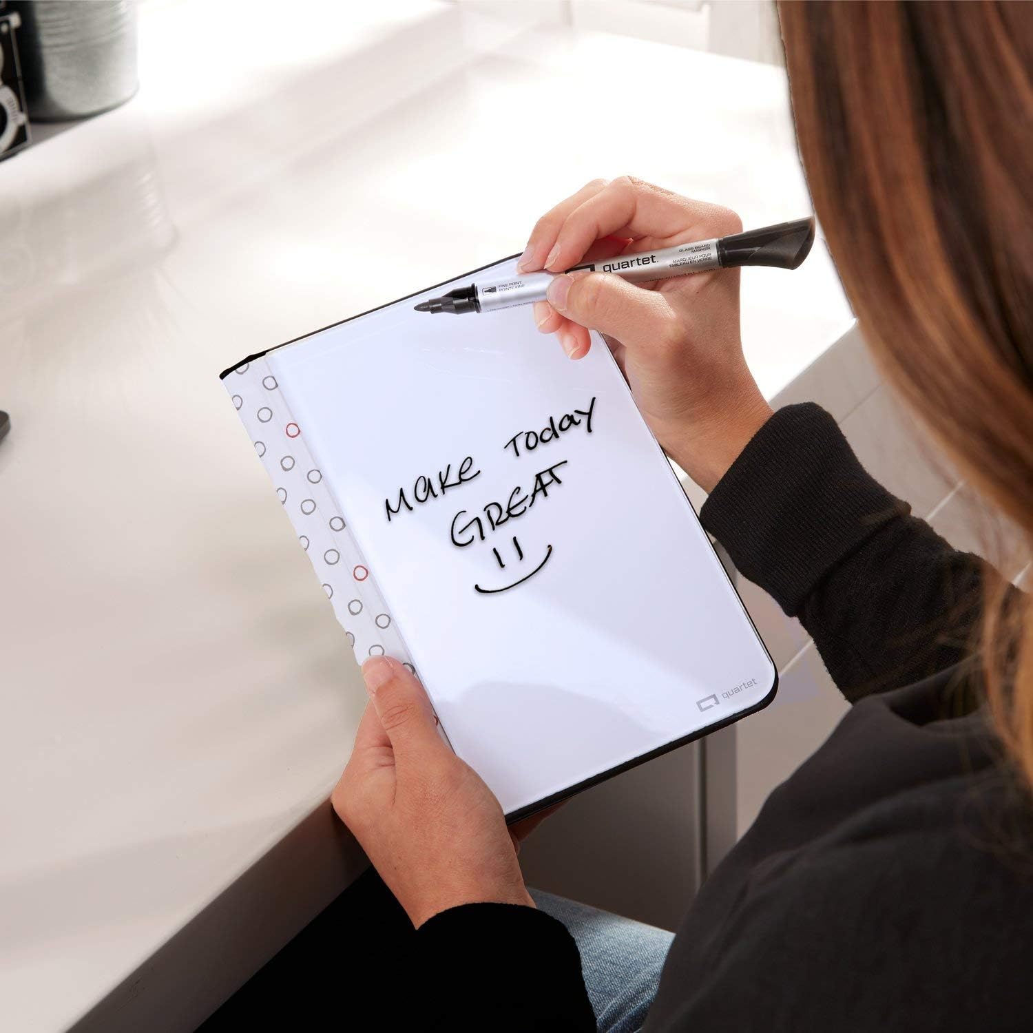 Amazon.com : Quartet Portable Glass Dry-Erase Pad, 5" x 8", Desktop