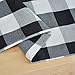 NATUS WEAVER Black & White 2 Side Buffalo Check Table Runner for Family Dinners or Gatherings, Indoor or Outdoor Parties, Everyday Use (12