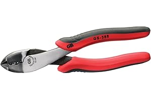 Gardner Bender GS-388 Electrical Pliers, Crimper & Cutter, Comfort Grip, Aluminum & Copper Wire, Hand Tool, 8 in. , Red