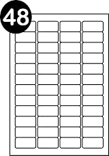 SmithPackaging A4 Self Adhesive Address Labels 48 Per Sheet 100 Sheets 4800 view 2