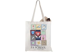 WCGXKO Medical Training Gift In My PASchool Era Tote Bag for Physician Assistant Student