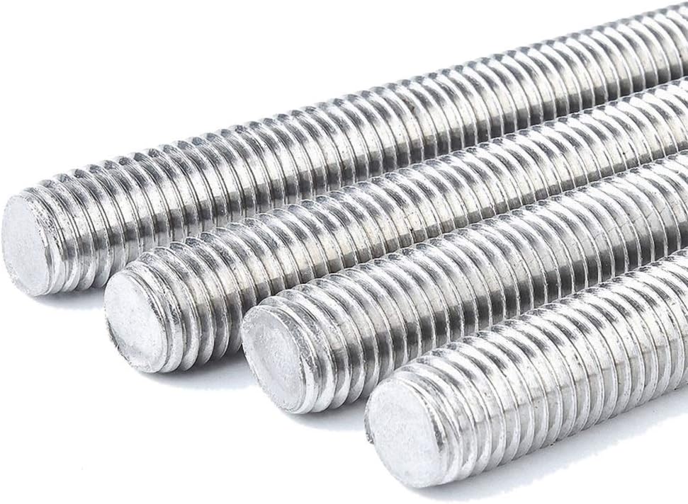 Beduan Zinc Plated Steel M121.75 x 3.3ft Length Long Screw Metric