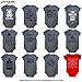 Daft Baby ~ Funny Storm Pooper Onesie Bodysuit & Baby on Board Sticker Black (6-Months)
