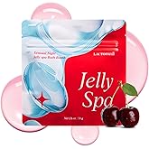 LACTOMEDI Jelly Spa Bath Bomb | Bath Slime for Couples | Romantic Cherry Scented Powder-to-Jelly Spa | pH-Balanced Formula with LACTO BVTC™ | 50g x 3EA