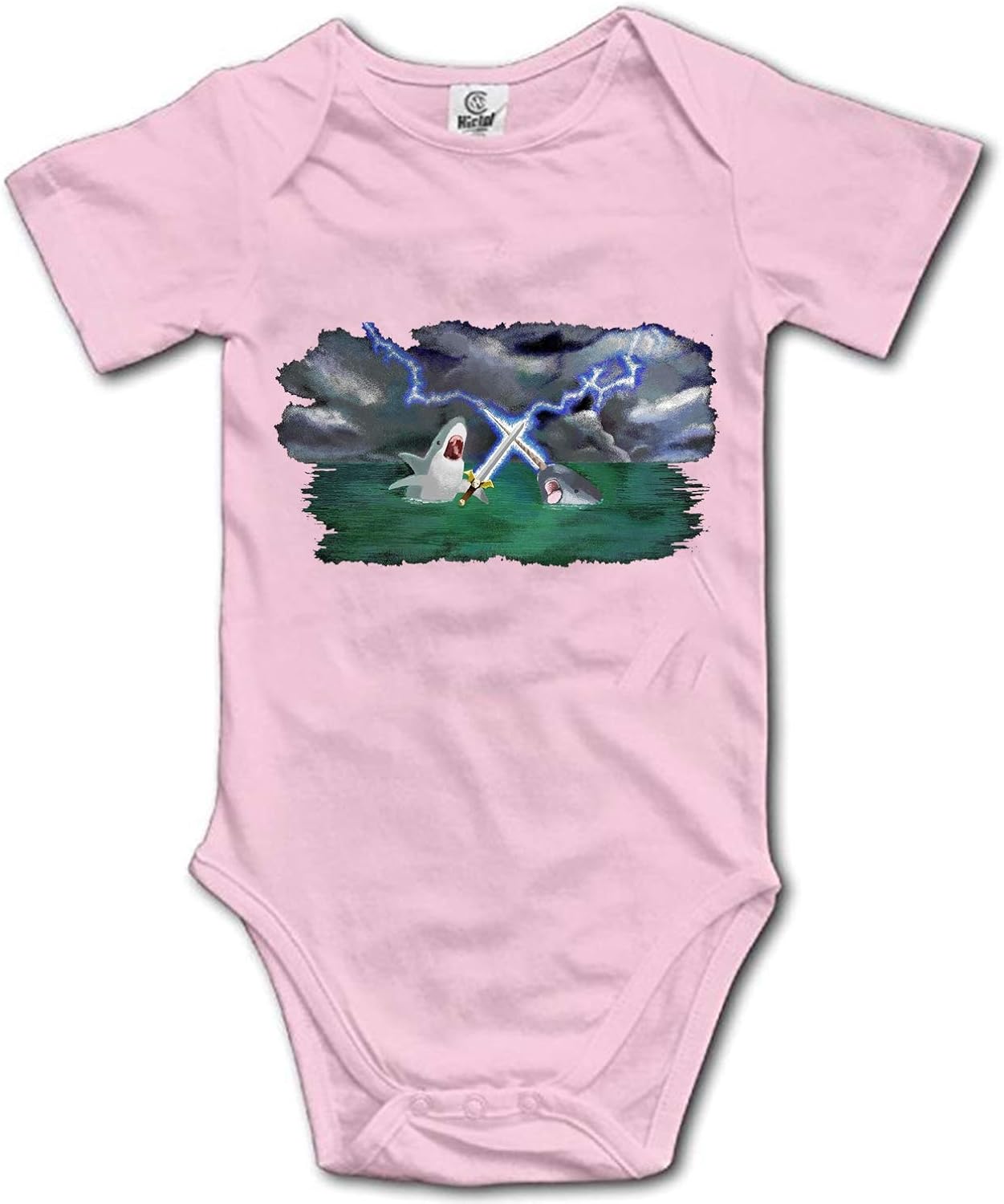 Whale Printing White Custom Personalized One-Piece Baby Bodysuit