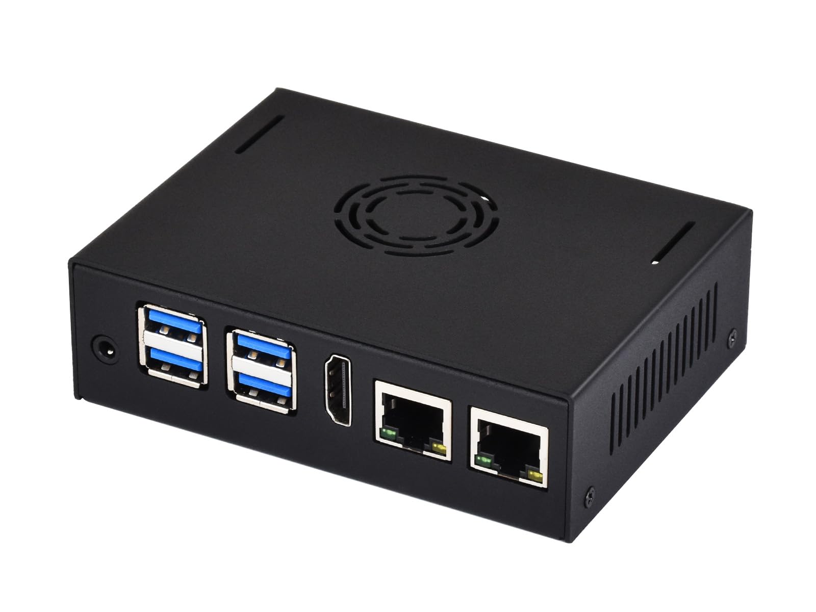 Waveshare Metal Case For VisionFive2 Board (NOT Included) With Cooling Fan Mini-Computer Case