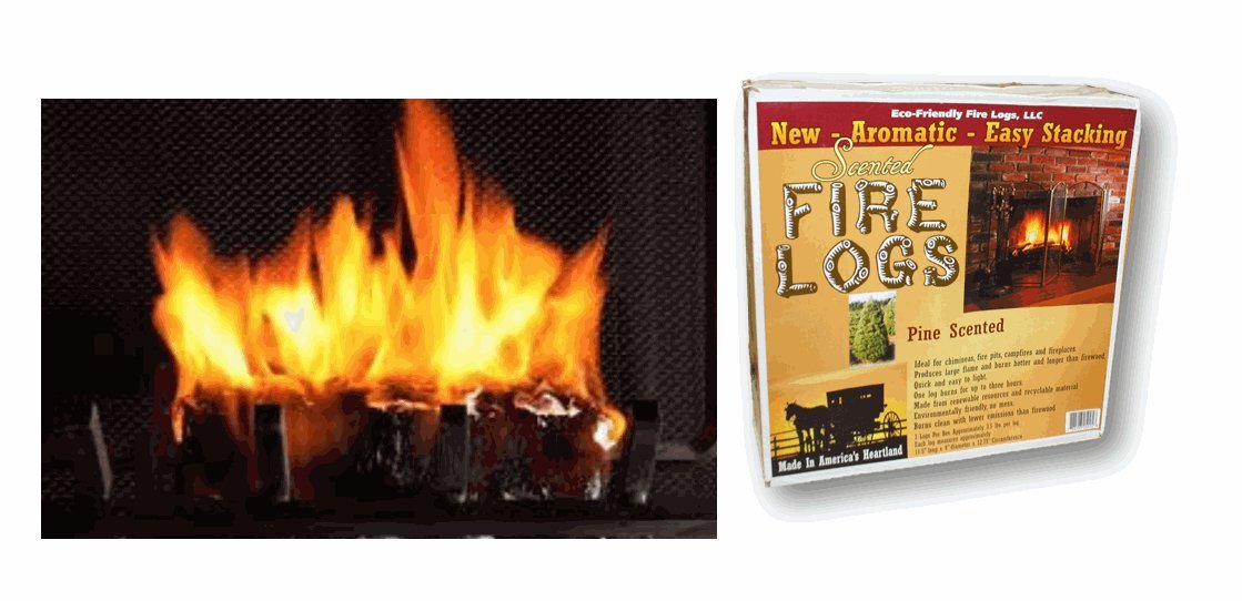 EcoFriendly Fire Logs (Pine Scented) Outdoor And Patio