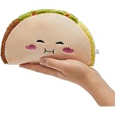 Bacmaze 9-13 Inch Cute Taco Plush Pillow Toy | Funny Food Plushies, Stuffed Animal, Soft, Birthday Party Xmas Gifts