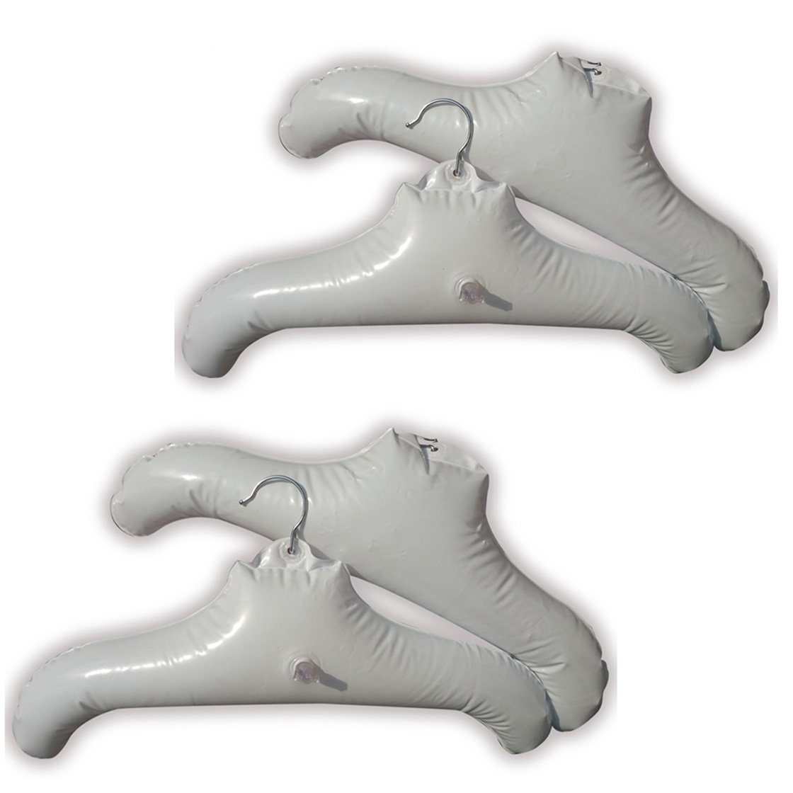 Condello Casa Non Slip Plastic Foldable Drying Inflatable Cloth Clothes Coat Hanger Rack Hook