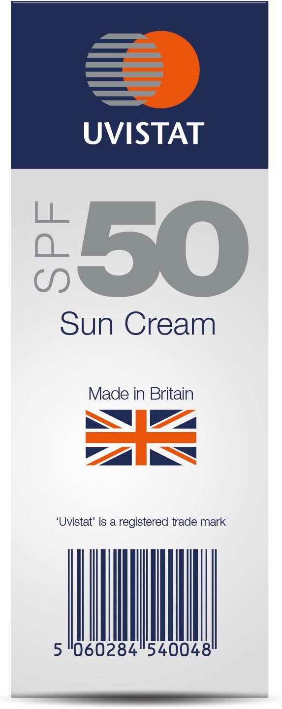 Uvistat Sun Cream SPF 50 (125ml), Fragrance-Free Moisturising for Sensitive Skin & All Skin Types, Factor 50 Suntan Lotion - Image 5