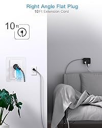 Power Strip Surge Protector 10 Ft Cord, HANYCONY