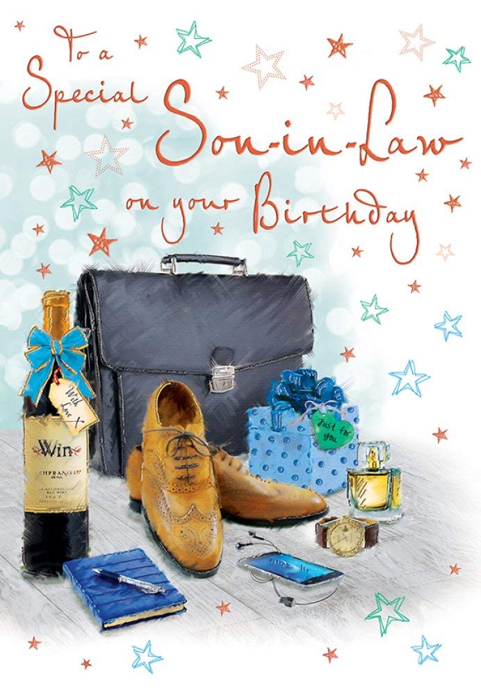 Piccadilly Greetings Birthday Card Son in Law - 9 x 6 inches - Regal Publishing
