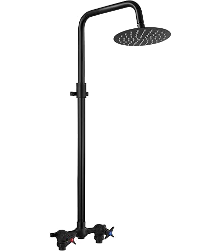 MISSMIN Rough In-Kit Für Freiliegende Duschsysteme – Wandmontageset, Messing, 15 Cm Lochabstand, 1/2 Zoll Anschlüsse