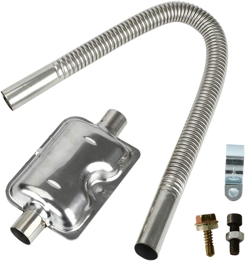 Triclicks Diesel Air Heater Exhaust Pipe + Exhaust Muffler/Silencer