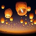 10 Sky Lanterns - White