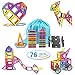 TOQIBO Magnetic Blocks Building Set 3D Magnetic Tiles Educational Toys By For Kids/Toddlers/Children With Storage Bag - 76PCS
