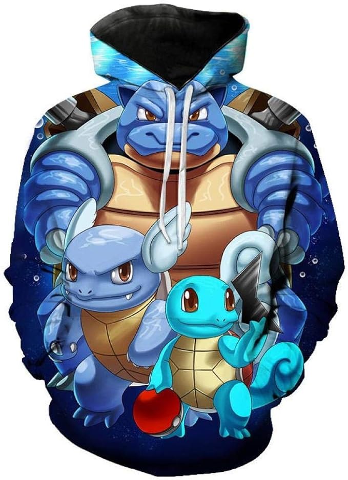 Anime Pokemon Unisex Hoodie Pullover Long Sleeve 3D Print Hooded