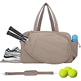 GZSXXTS Tennis Tote Bag with Shoe Compartment - Extra-Large Quilted Pickleball Bag Holds 2-4 Rackets, Water-Resistant & Lightweight for Men & Women