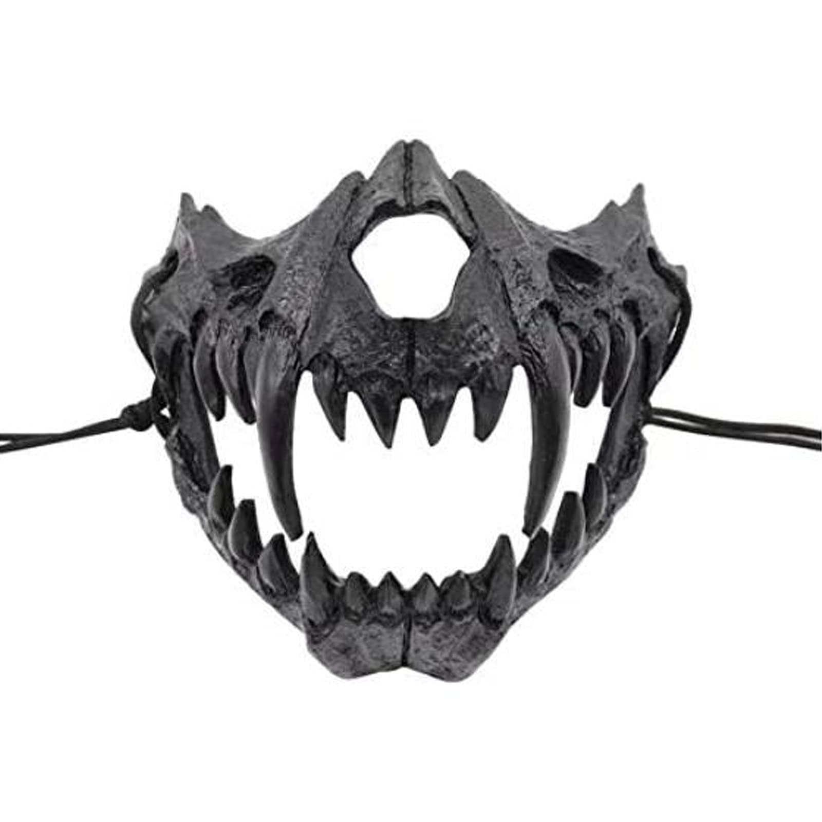 Halloween Skull Masquerade Cosplay Werewolf Animal Theme Party Half Face Scary Horror Decorative Carnival Props