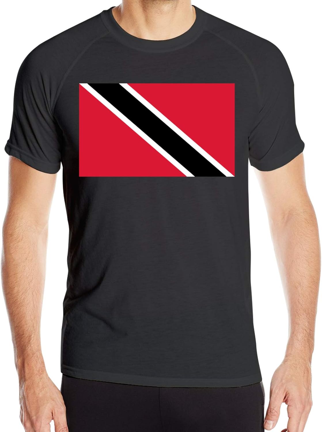 Flag of Trinidad and Tobago Man Quick Dry T Shirts Short Sleeve TShirt