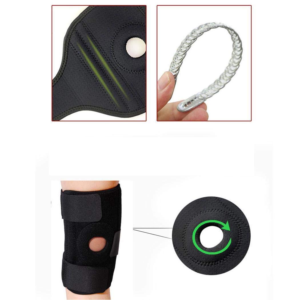 Knee Brace for Running, Meniscus Tear, Arthritis - ACL, Runners Knee, Basketball, Volleyball, Pain & Injury. Comfortable Neoprene Knee Support w/Spring Stabilizers, Patella Protector to Relieve Pain