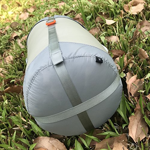 Jolmo Lander Sleeping Bag Compression Sacks Stuff Sacks Travel Storage Bag 4sizes×4colors (Beige, L/20L)