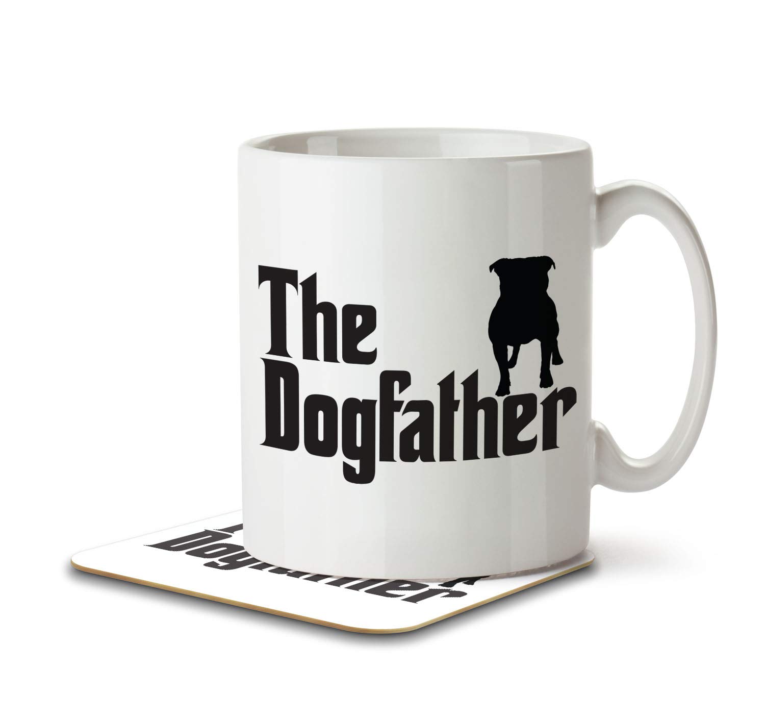 The Inky Penguin - The Dogfather - Dog, Dad Mug and Coaster, Ceramic, 11fl. oz.