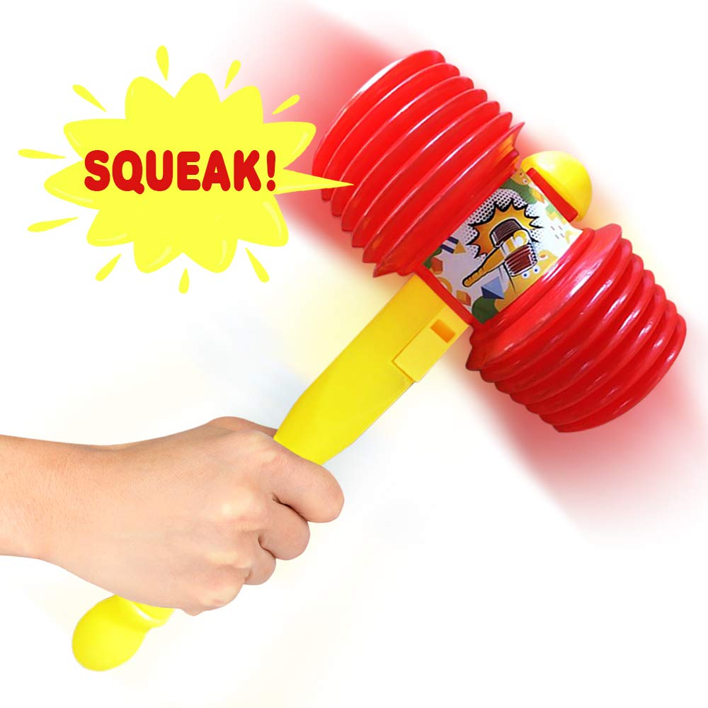 ArtCreativity Giant Christmas Squeaky Hammer for Kids – Jumbo 14 Inch Squeaking Toy, Perfect for Clown, Carnival & Circus Party Favors – Fun Gift for Boys & Girls Ages 3+