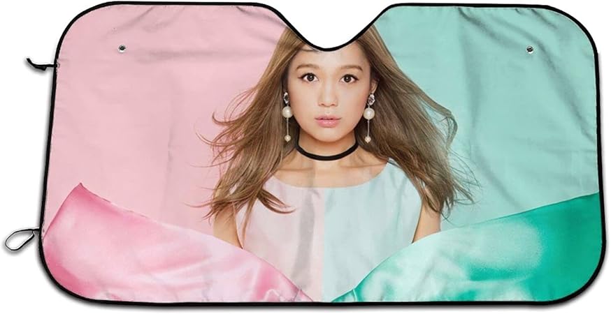 Amazon 西野カナ にしの かな 3 車のフロントガラスのサンシェード ウインドシールドバイザーカバー シェーディング 太陽から守る 熱およびuv保護 折りたたみ可能 持ち運びや保管が簡単 プライバシー保護 ファッション車の窓サンシェード サンシェード 車 バイク