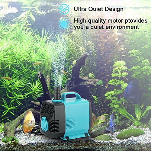 image for KEDSUM 550GPH Submersible Pump (2500L/H,55W), Ultra Quiet Water Pump w