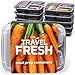 PREMIUM 3-Compartment Meal Prep Containers | Keep Food Fresh For Longer [10 pack] BPA-FREE, Stackable, Microwavable, Dishwasher Safe Lunch Boxes With BONUS Recipe Subscription